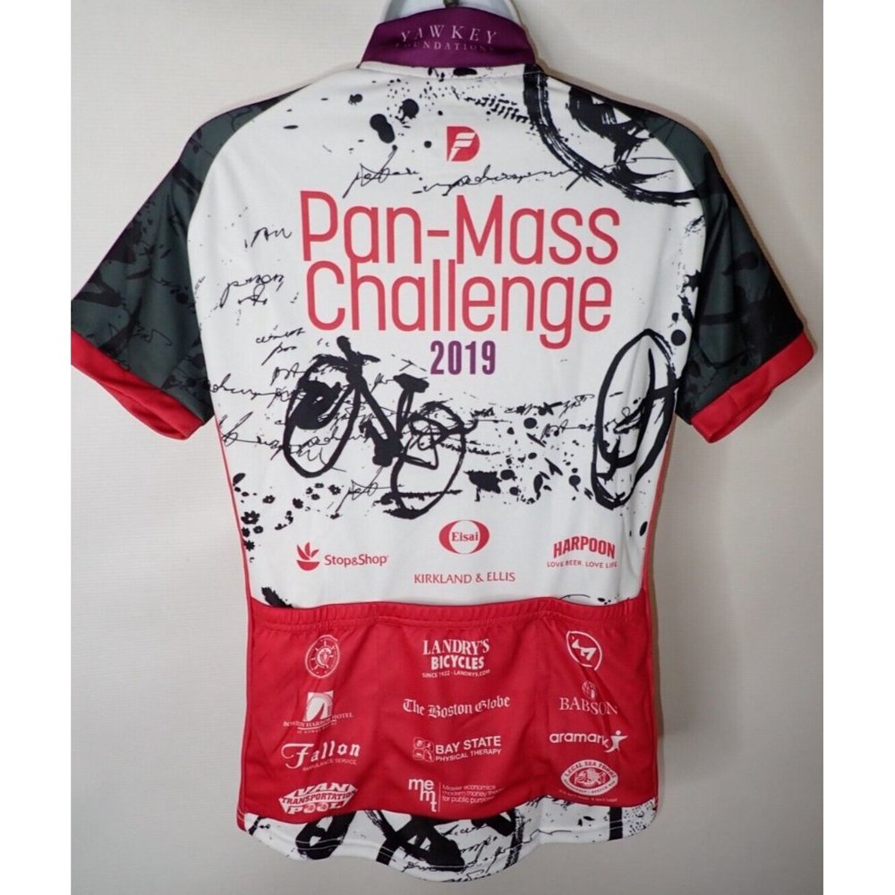 New Balance Cycling Jersey Short Sleeve PMC Pan Mass Challenge 2019 Sz Medium M - Picture 5 of 6